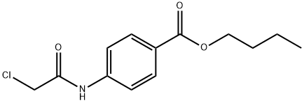 4-(2-氯乙烷酰基氨基)苯甲酸丁酯 结构式