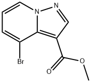 4-溴吡唑并[1,5-A]吡啶-3-羧酸甲酯 结构式