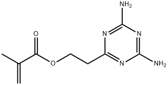 2-(4,6-二氨基-1,3,5-三嗪-2-基)乙基-2-甲基-2-丙烯酸酯 结构式