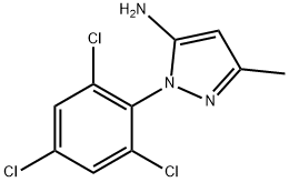 5-甲基-2-(2,4,6-三氟苯基)-2H-吡唑-3-胺 结构式