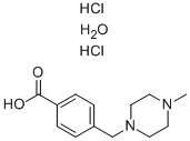 4-[(4-甲基哌嗪-1-基)甲基]苯甲酸二盐酸盐 结构式