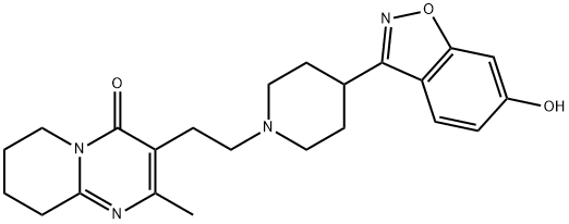 6-去氟-6-羟基利培酮 结构式