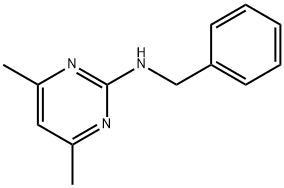 BENZYL-(4,6-DIMETHYL-PYRIMIDIN-2-YL)-AMINE 结构式