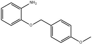 BenzenaMine, 2-[(4-Methoxyphenyl)Methoxy]- 结构式