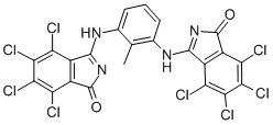 Benzoic acid, 2,3,4,5-tetrachloro-6-cyano-, methyl ester, reaction products with 2-methyl-1,3-benzenediamine and sodium methoxide 结构式