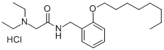 1-(2-Diethylaminoacetamidomethylphenoxy)-n-octane hydrochloride 结构式