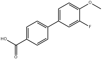 3'-FLUORO-4'-METHOXYLBIPHENYL-4-CARBOXYLIC ACID 结构式