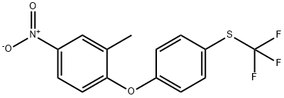 2-(4-三氟甲硫基苯氧基)-5-硝基甲苯 结构式