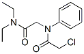 2-chloro-N-(diethylcarbamoylmethyl)-N-phenyl-acetamide 结构式