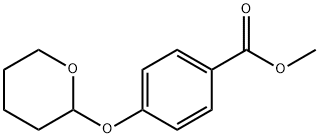 Benzoic acid, 4-[(tetrahydro-2H-pyran-2-yl)oxy]-, methyl ester 结构式