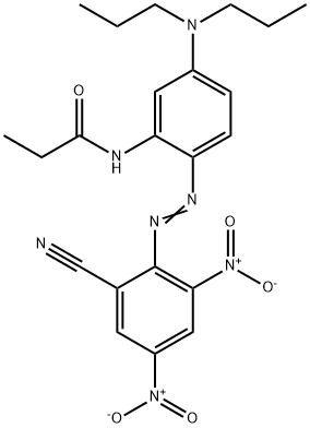 2'-(2-cyano-4,6-dinitrophenylazo)-5'-(N,N-dipropylamino)propionanilide 结构式
