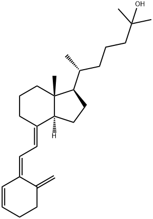 (5Z,7E)-9,10-开环胆甾-3,5,7,10(19)-四烯-25-醇 结构式