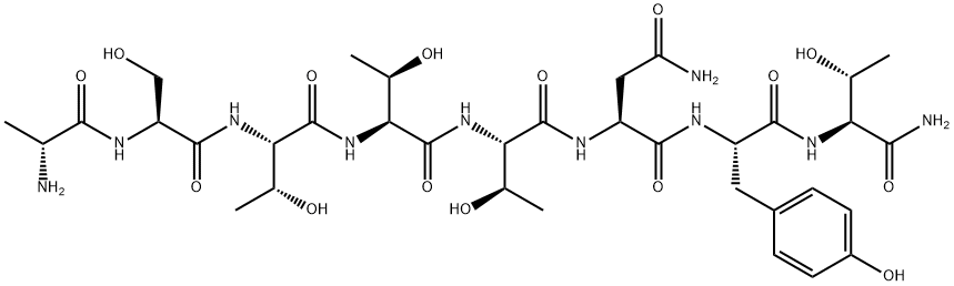 (D-ALA1)-PEPTIDE T AMIDE 结构式
