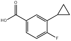 3-环丙基-4-氟苯甲酸 结构式
