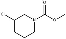 1-Piperidinecarboxylic  acid,  3-chloro-,  methyl  ester 结构式