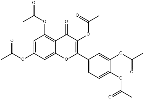 QUERCETINPENTAACETATE 结构式