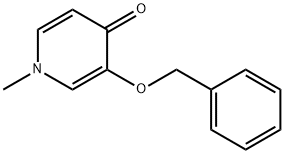 1-甲基-3-苄氧基-4(1H)-吡啶酮 结构式