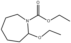 1H-Azepine-1-carboxylicacid,2-ethoxyhexahydro-,ethylester(9CI) 结构式