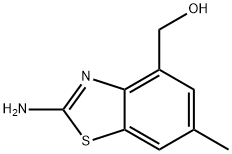 4-Benzothiazolemethanol,2-amino-6-methyl-(9CI) 结构式