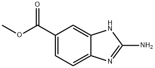 2-氨基-1H-苯并咪唑-5- 羧酸甲酯 结构式