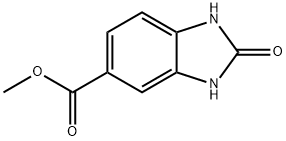 2-氧代-2,3-二氢-1H-1,3-苯并咪唑-5-羧酸甲酯 结构式