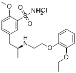 苯磺酰胺,5 - [2 - [[2 - (2 - 乙氧基苯氧基)乙基]氨基]丙基] - 2 -甲氧基盐酸盐, 结构式