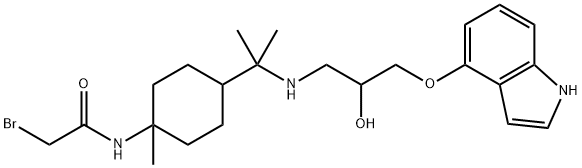 (+/-)-PINDOBIND 结构式