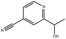 4-Pyridinecarbonitrile,2-(1-hydroxyethyl)- 结构式