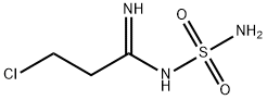3-氯-N-氨基磺酰基丙脒 结构式