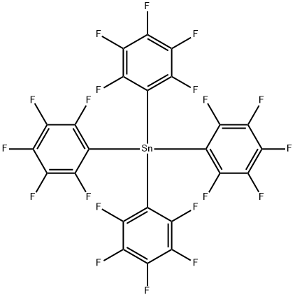 Tetrakis(pentafluorophenyl)stannane 结构式