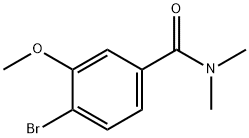 N,N-DIMETHYL 4-BROMO-3-METHOXYBENZAMIDE 结构式