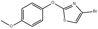 4-BROMO-2-(4-METHOXYPHENOXY)THIAZOLE 结构式
