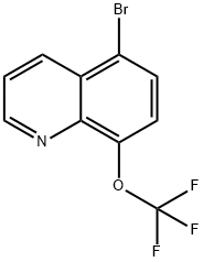 5-BROMO-8-TRIFLUOROMETHOXYQUINOLINE 结构式