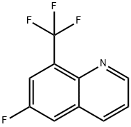 6-FLUORO-8-TRIFLUOROMETHYLQUINOLINE 结构式
