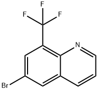 6-溴-8-三氟甲基喹啉 结构式