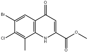 Methyl6-bromo-7-chloro-4-hydroxy-8-methylquinoline-2-carboxylate