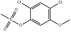 2,4-DICHLORO-5-METHOXYPHENYL METHANESULFONATE 结构式