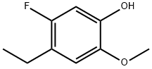 4-乙基-5-氟-2-甲氧基苯酚 结构式