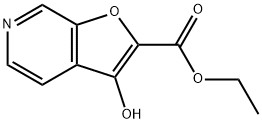 3-羟基呋喃并[2,3-C]吡啶-2-甲酸乙酯 结构式