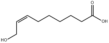 TRANS-9-HYDROXY-7-NONENOIC ACID 结构式