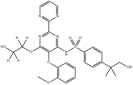 羟基波生坦-D4 结构式