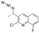 (S)-3-(1-Azidoethyl)-2-chloro-8-fluoroquinoline 结构式