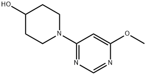 1-(6-甲氧基-4-嘧啶基)-4-哌啶醇 结构式