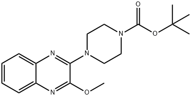 4-(3-甲氧基-2-喹喔啉基)-1-哌嗪甲酸叔丁酯 结构式