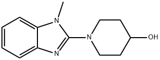 1-(1-甲基-1H-苯并咪唑-2-基)-4-哌啶醇 结构式