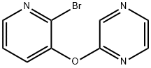 2-[(2-溴-3-吡啶基)氧基]吡嗪 结构式
