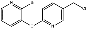 2-溴-3-[[5-(氯甲基)-2-吡啶基]氧基]吡啶 结构式