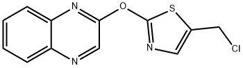 2-[[5-(氯甲基)-2-噻唑基]氧基]喹喔啉 结构式