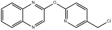 2-[[5-(氯甲基)-2-吡啶基]氧基]喹喔啉 结构式