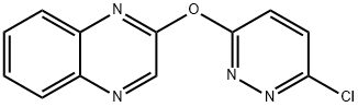 2-[(6-氯-3-哒嗪基)氧基]喹喔啉 结构式